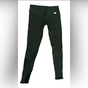 Bombshell Leggings Women's Sz L Olive Green High Compression Seamless (0578)